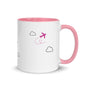 Catch Flights not Feeling's-  Pink or Black Inside Color Mug