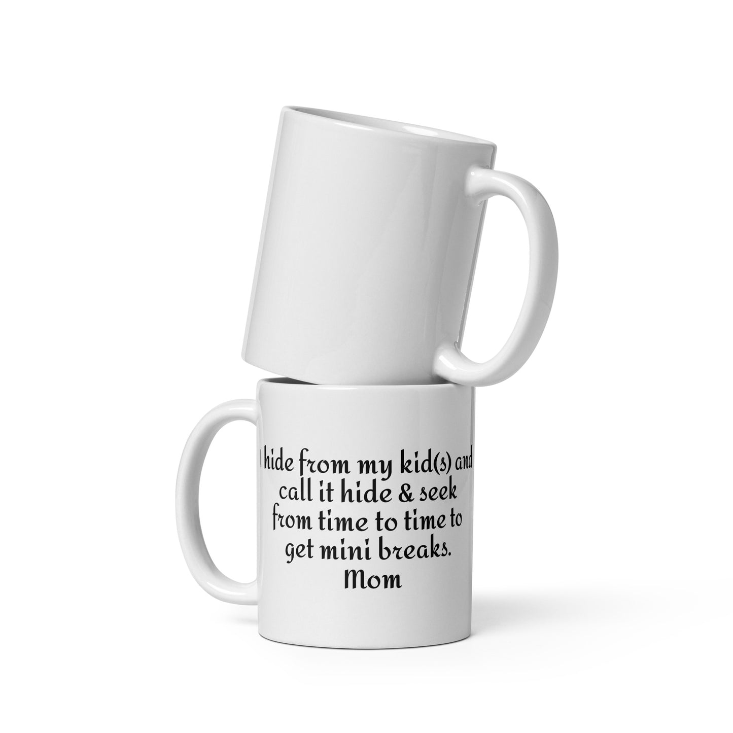 Thank you for loving me Mom- White glossy mug