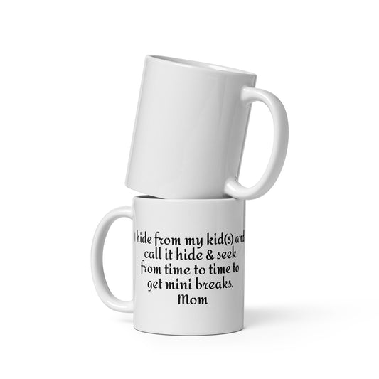 Thank you for loving me Mom- White glossy mug