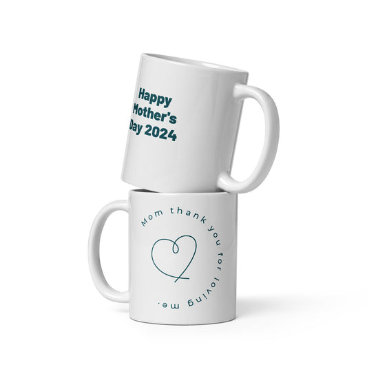 Mothers Day 2024 White glossy mug