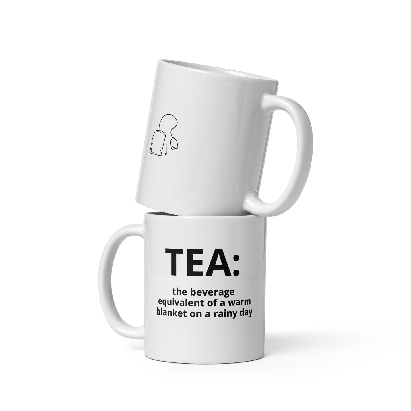 Tea:- White glossy mug