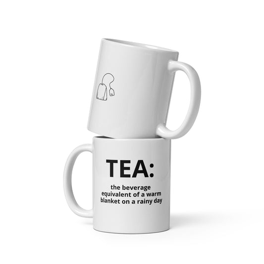 Tea:- White glossy mug