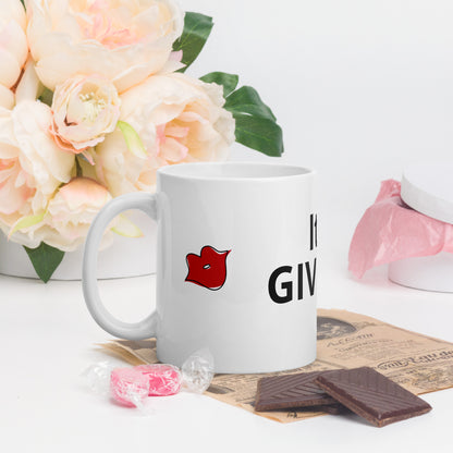 It's Give'in-White glossy mug