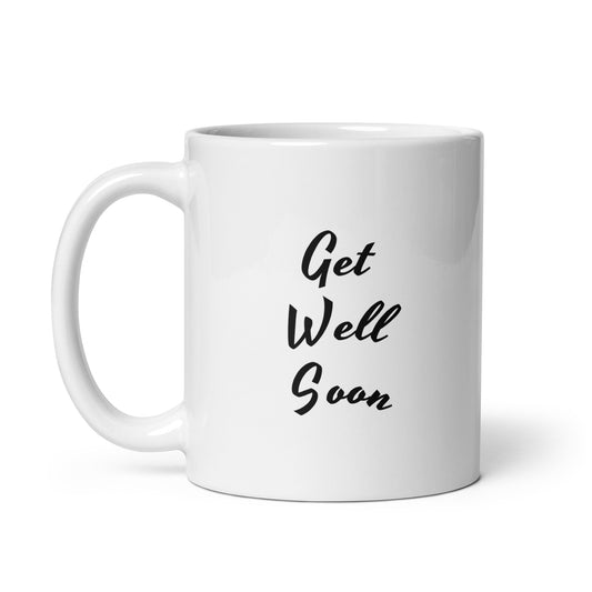 Get Well Soon-White glossy mug