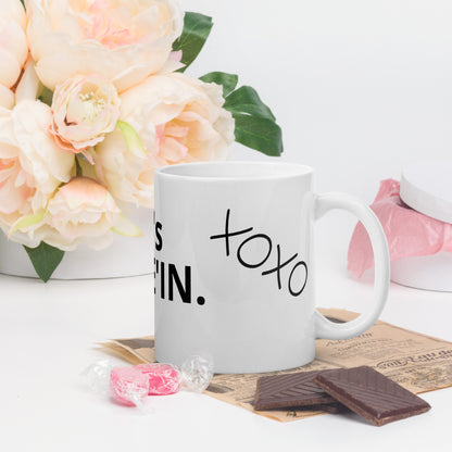 It's Give'in-White glossy mug