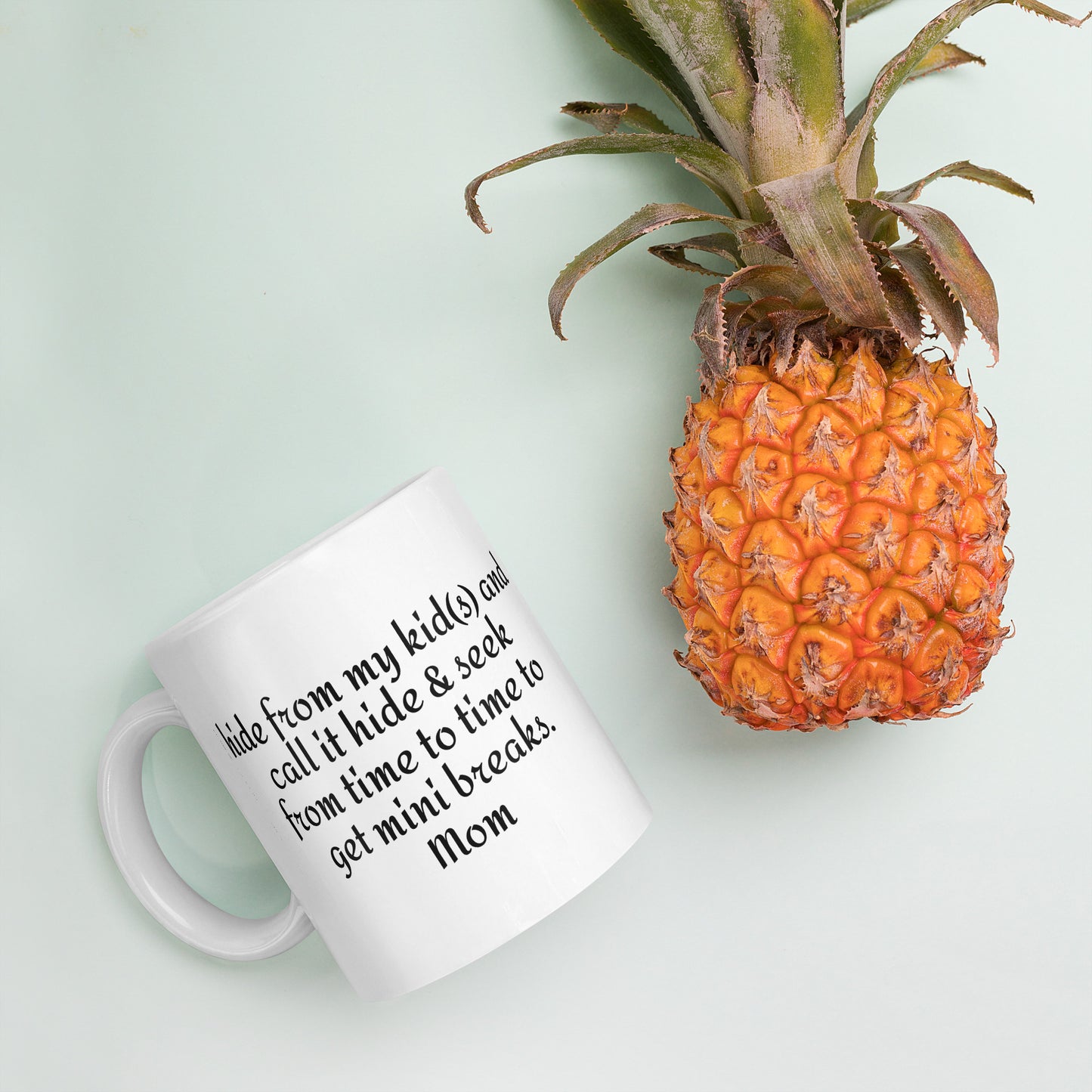 Mom Hide and Seek -White glossy mug